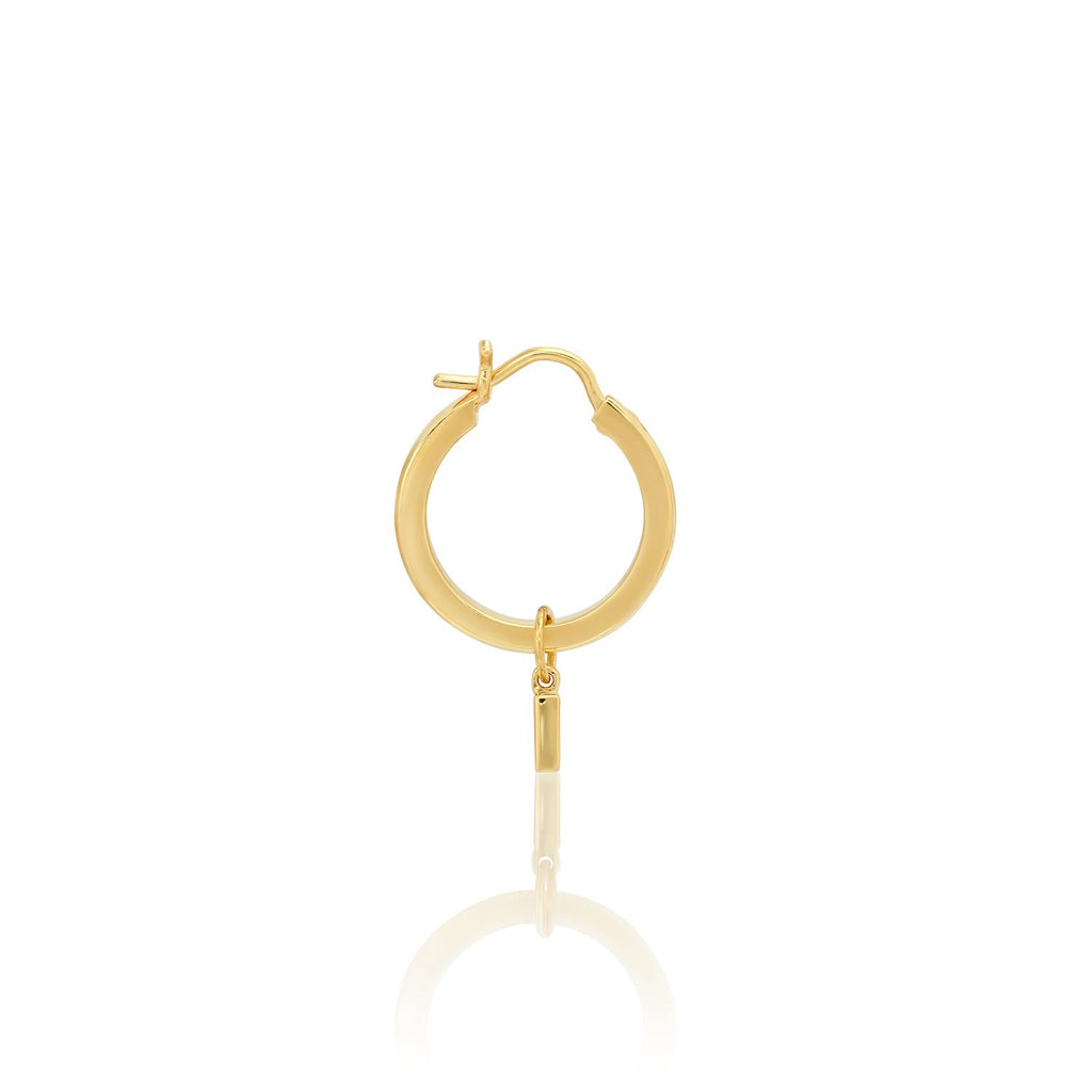 "ROWDY" HOOP EARRING