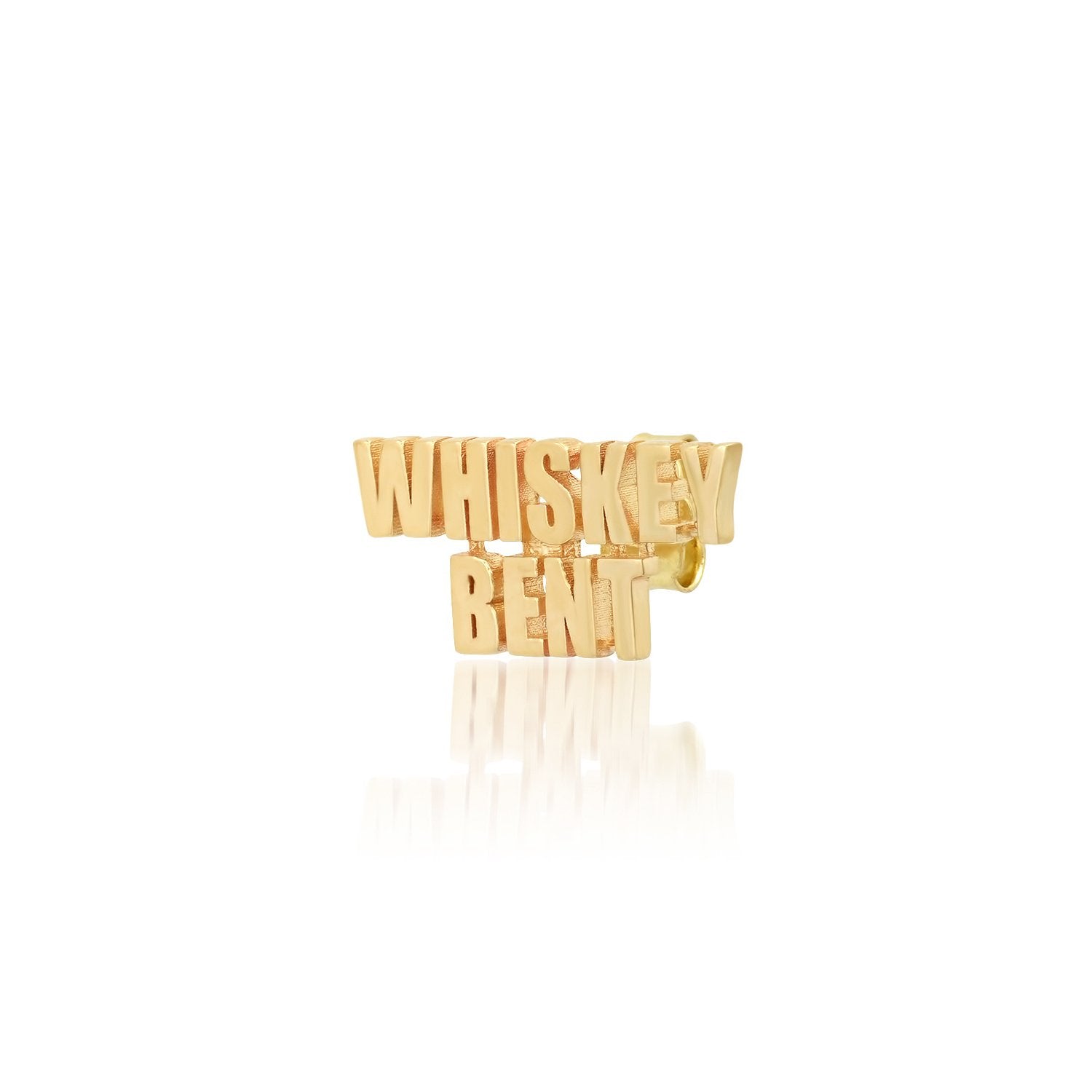 Whiskey Bent Word Stud