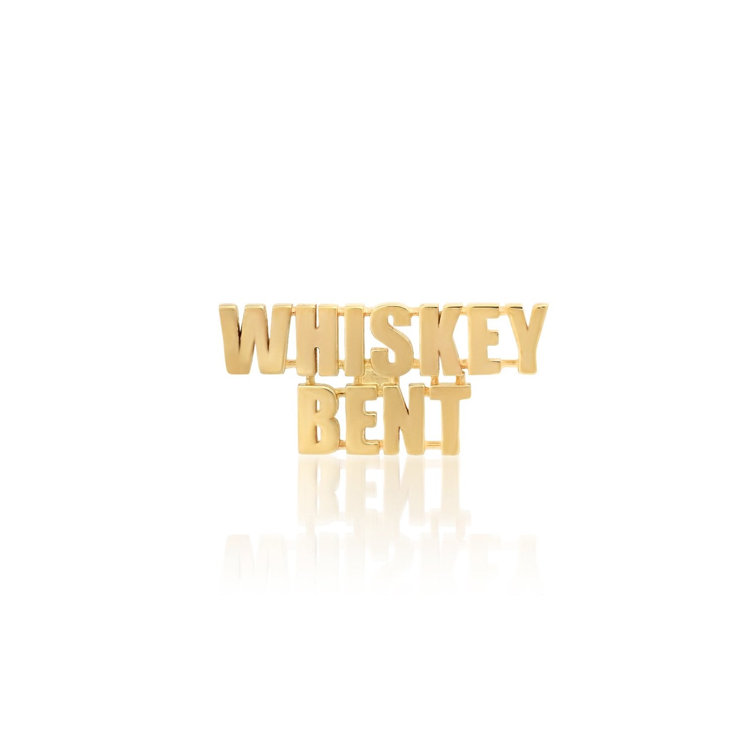 Whiskey Bent Word Stud