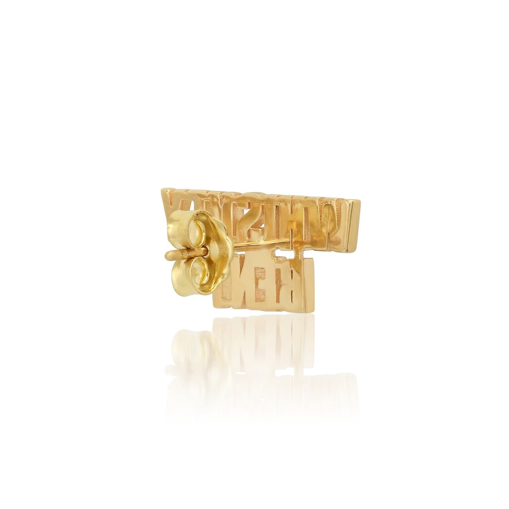 "WHISKEY BENT" STUD EARRING