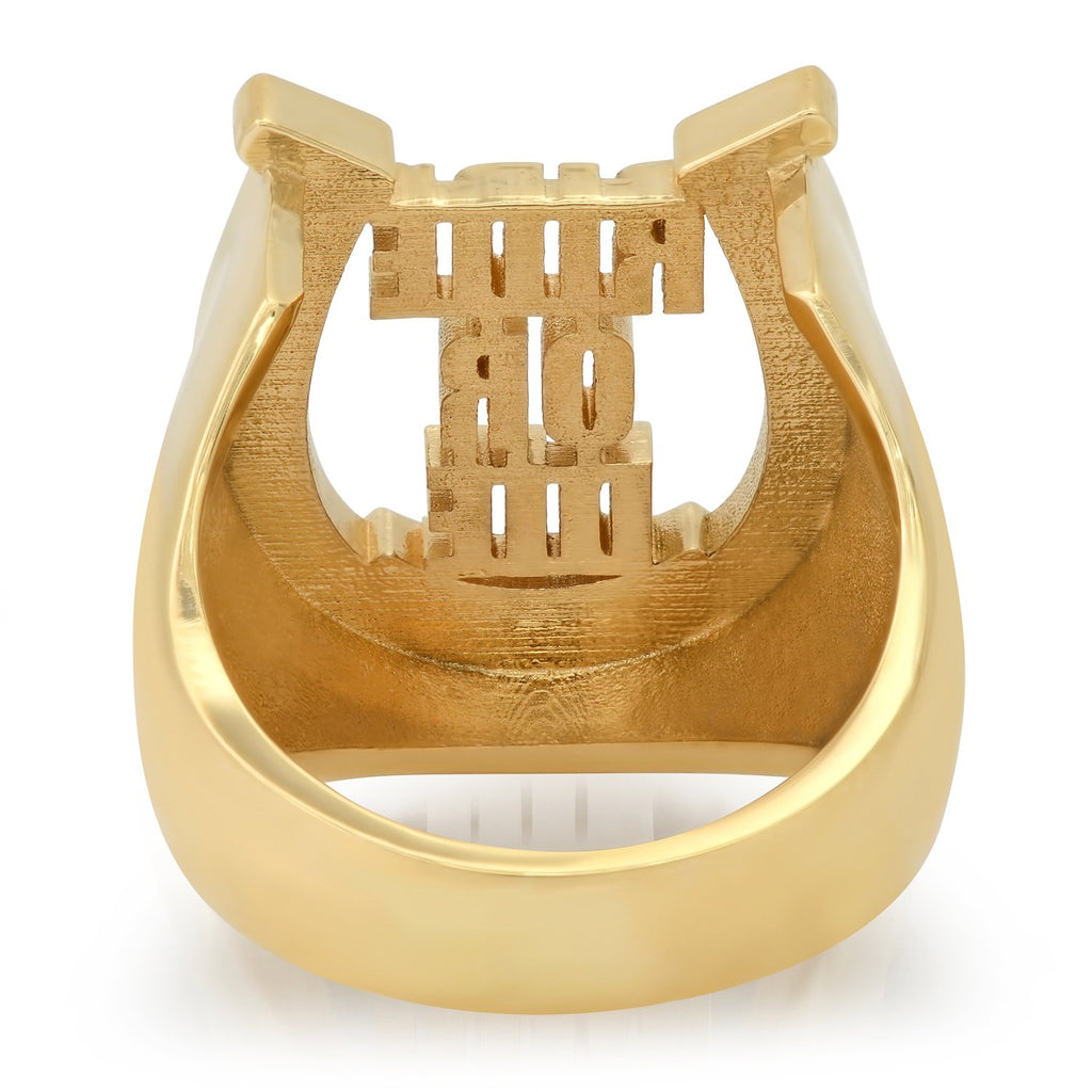 Ride or Die Emerald Horseshoe Ring