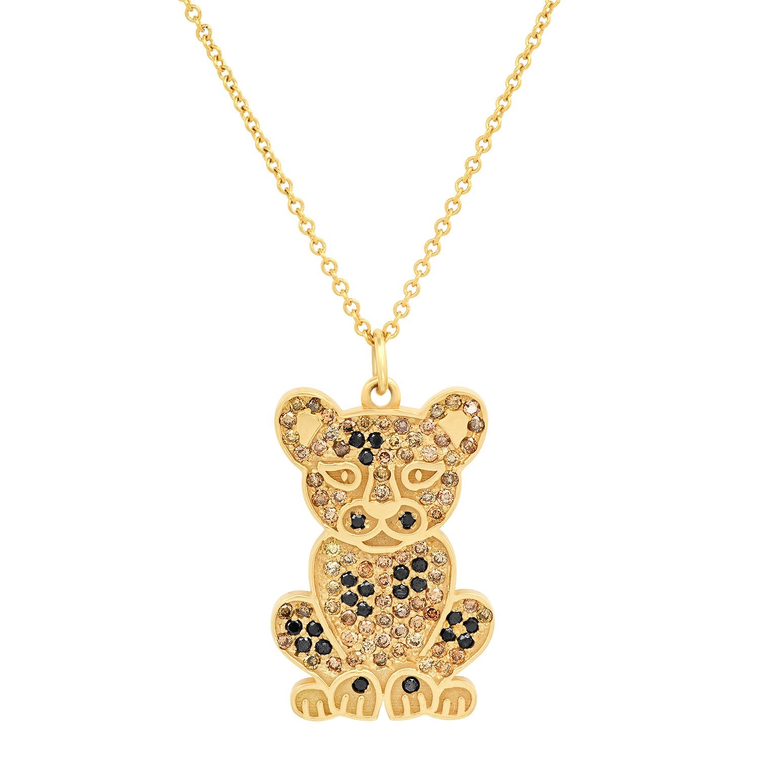 Leopard Pave Cub Necklace