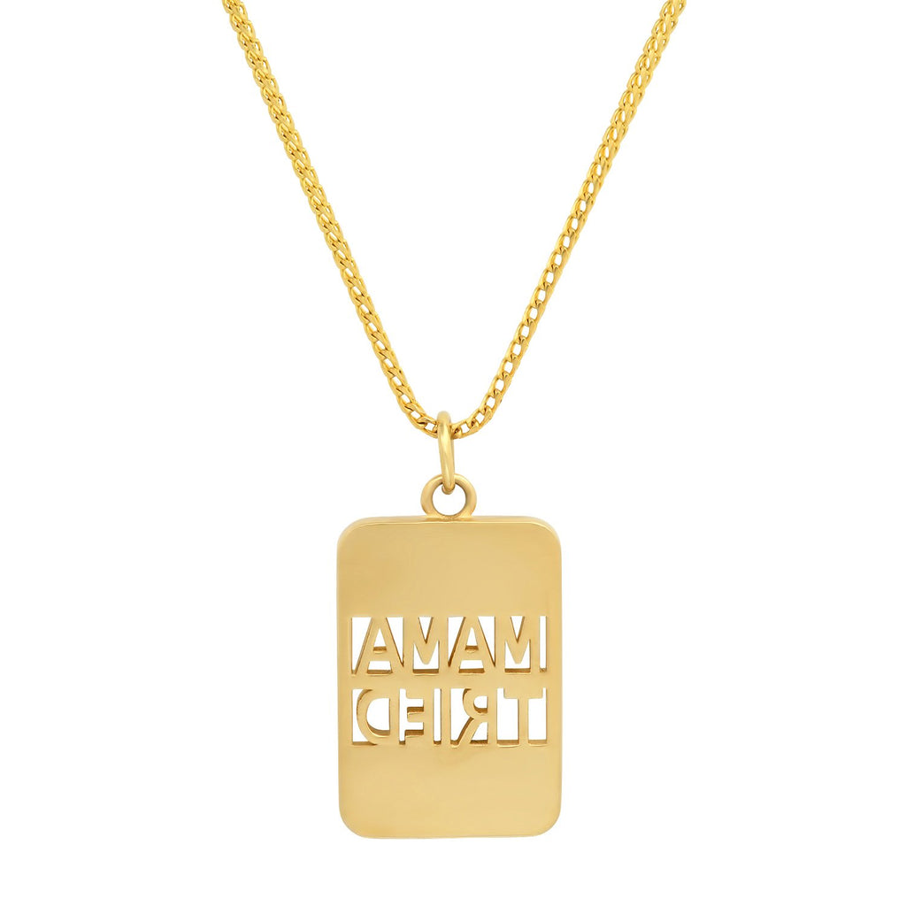 "MAMA TRIED" BANK NECKLACE