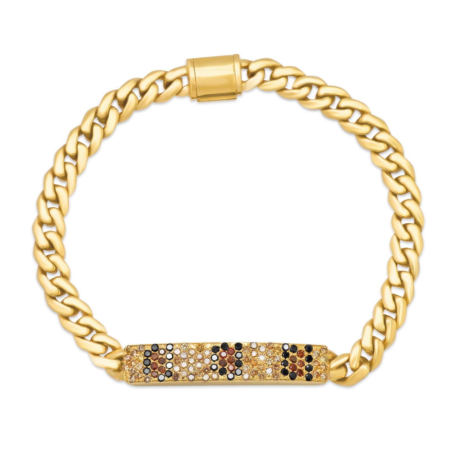 Leopard Pave ID Bracelet