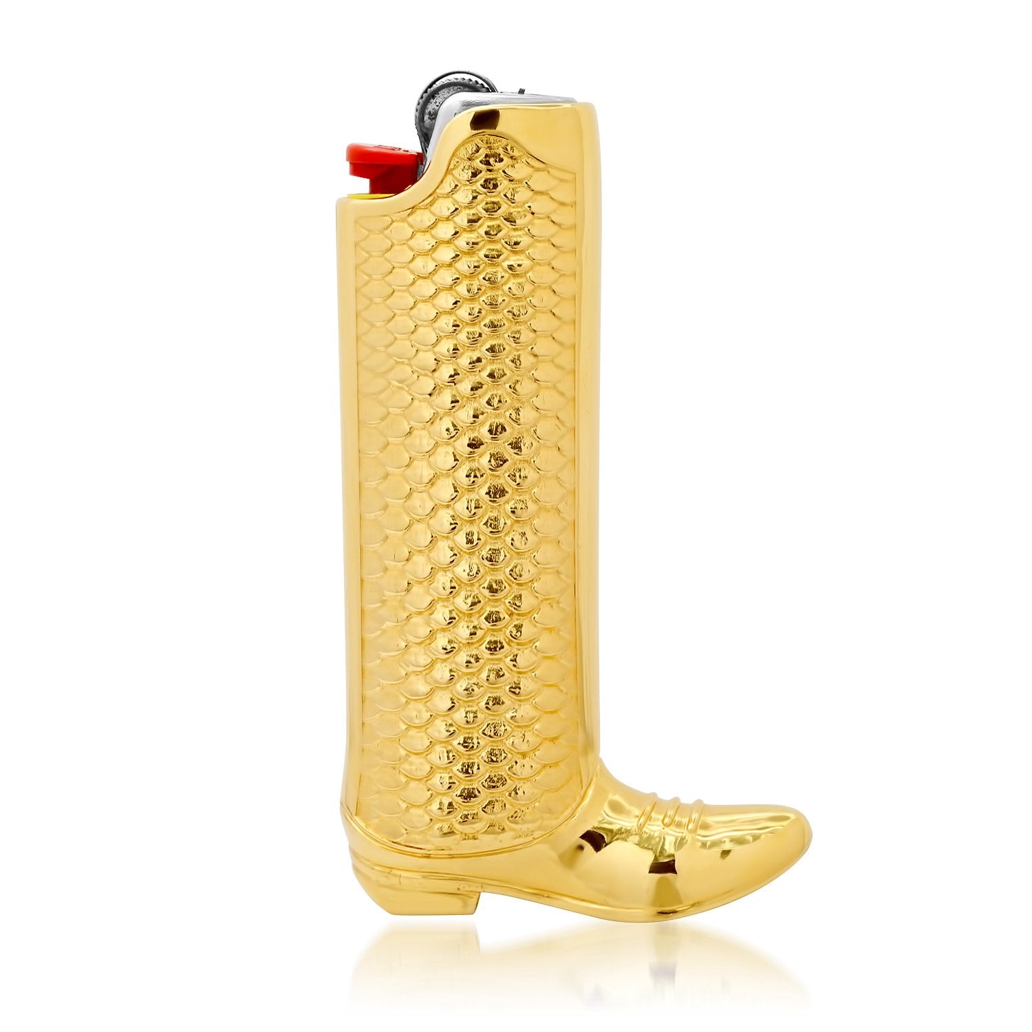 Gold Boot Lighter Sleeve