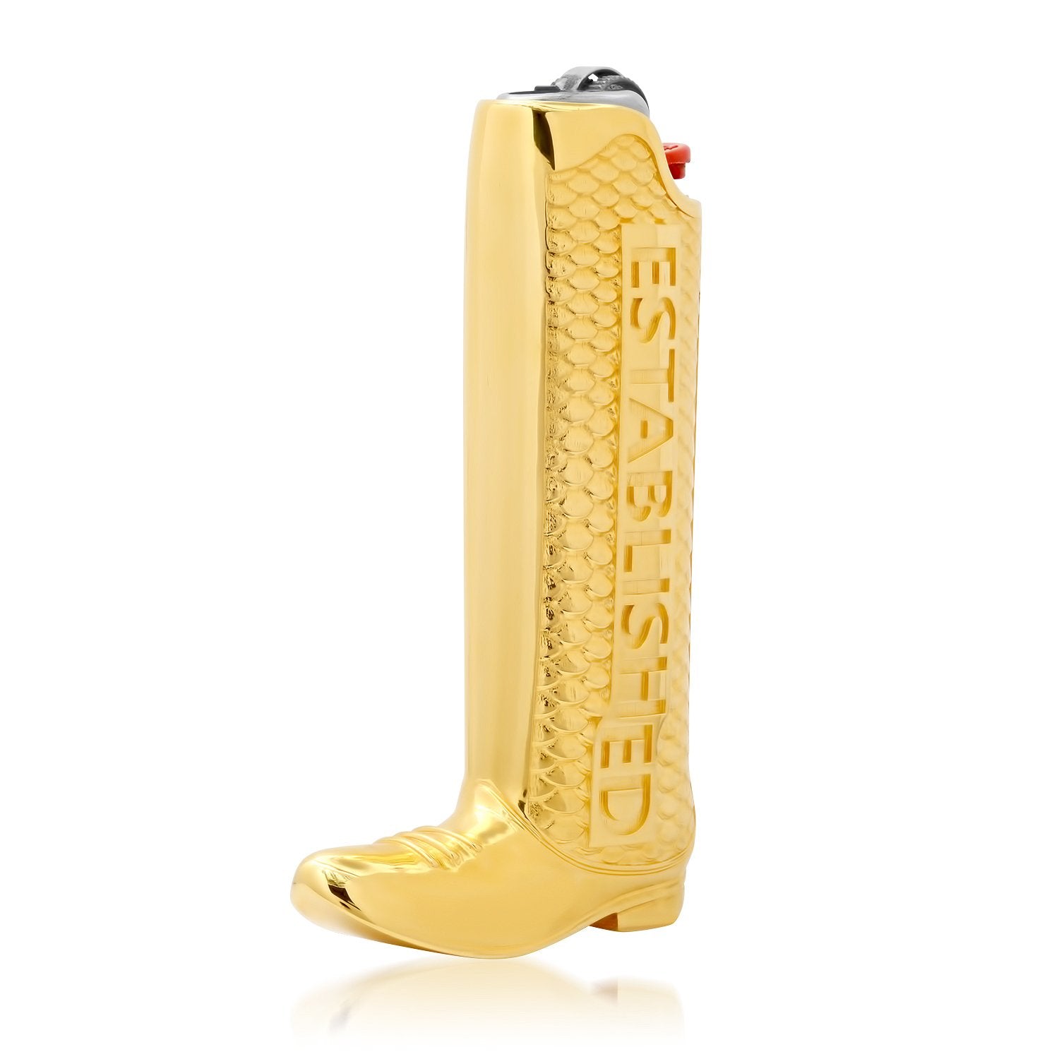 Gold Boot Lighter Sleeve