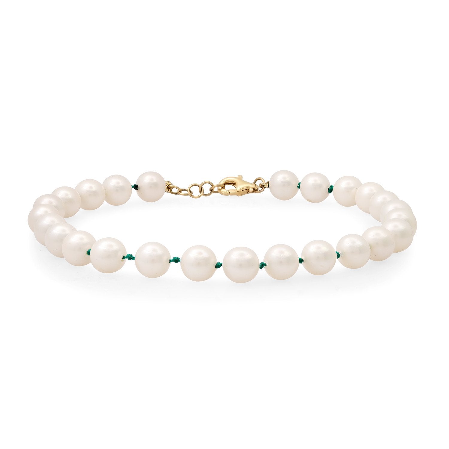 Pearl & Green Anklet