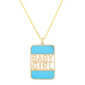 "BABY GIRL" XL BANK NECKLACE