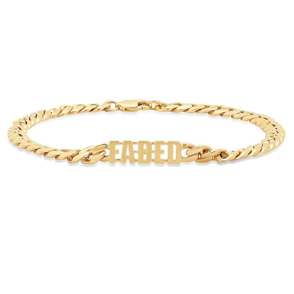 MENS "FADED" CUBAN BRACELET