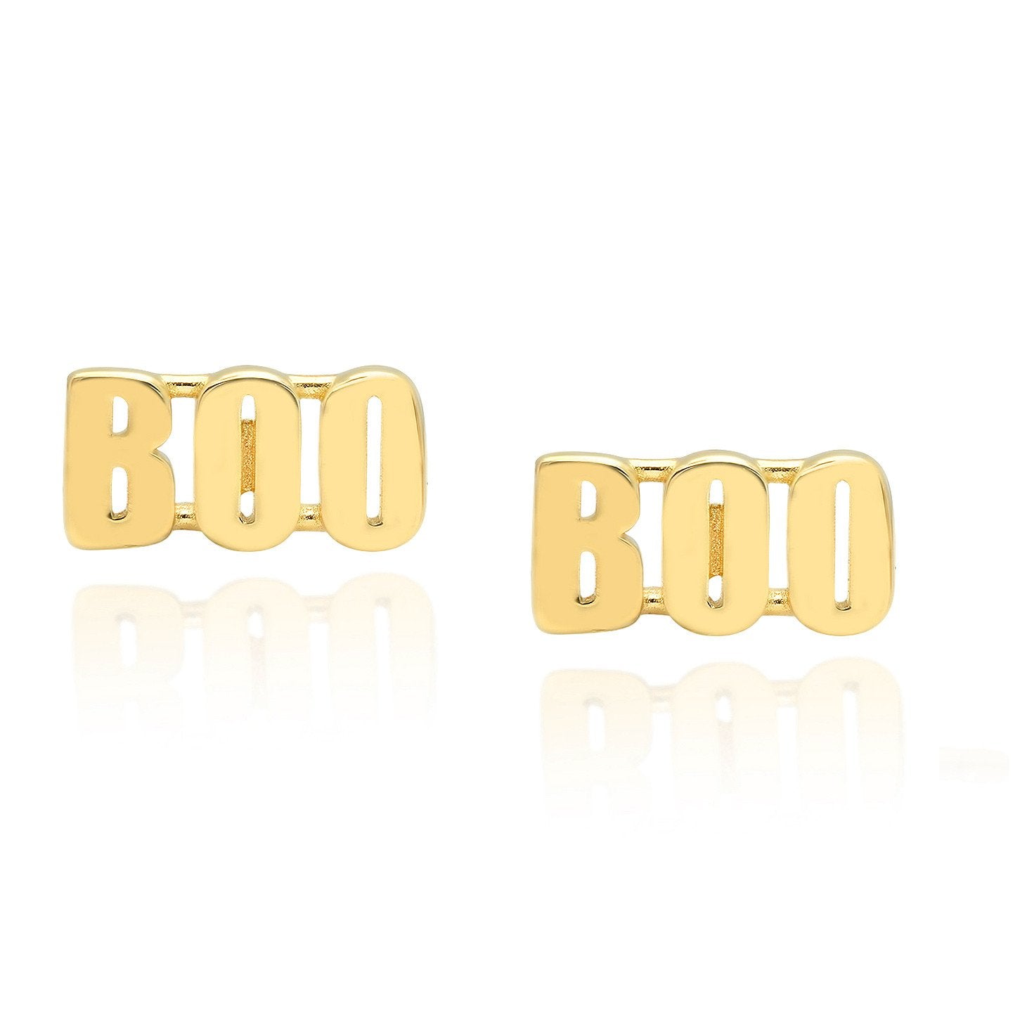 "BOO" Stud Earrings (single)