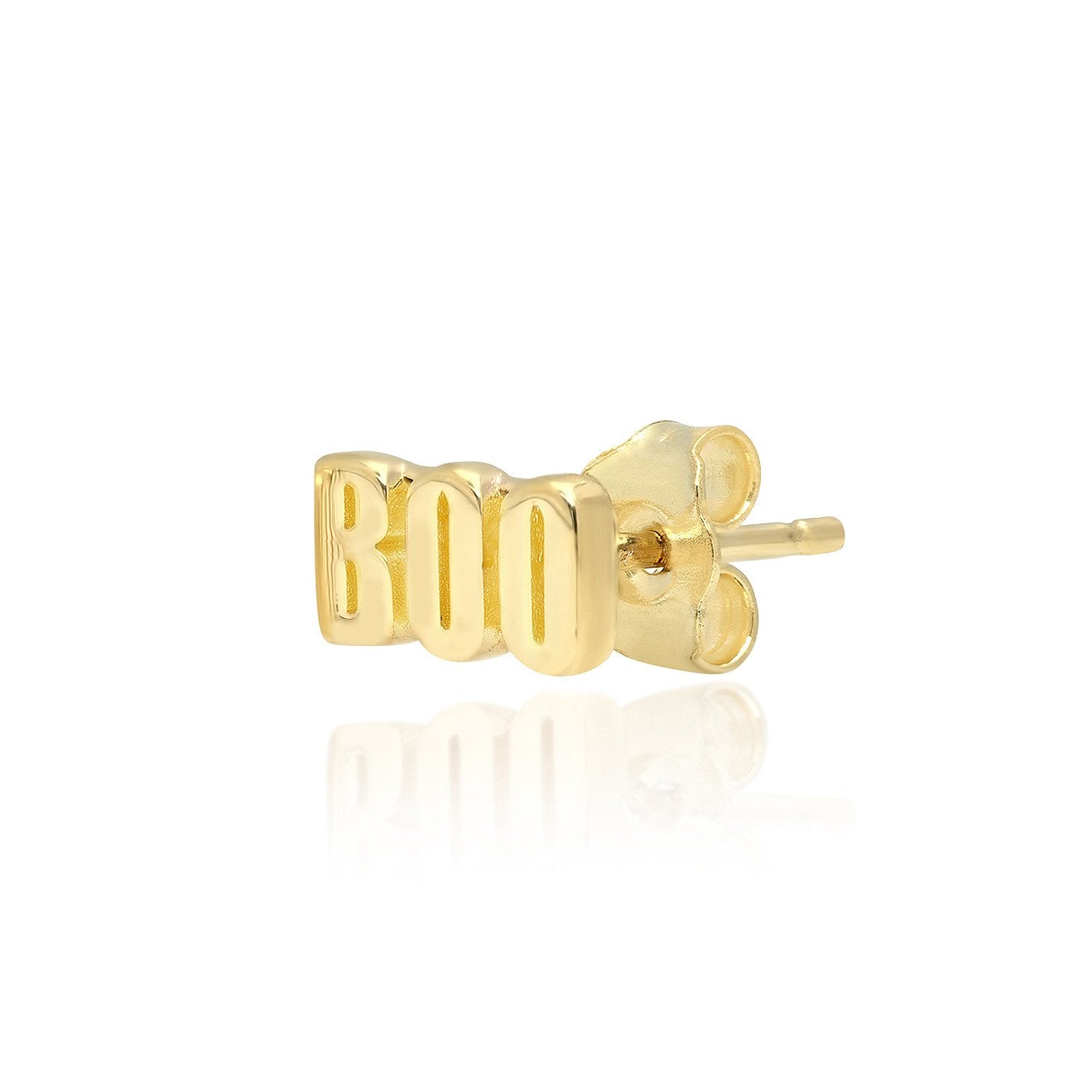 "BOO" Stud Earrings (single)