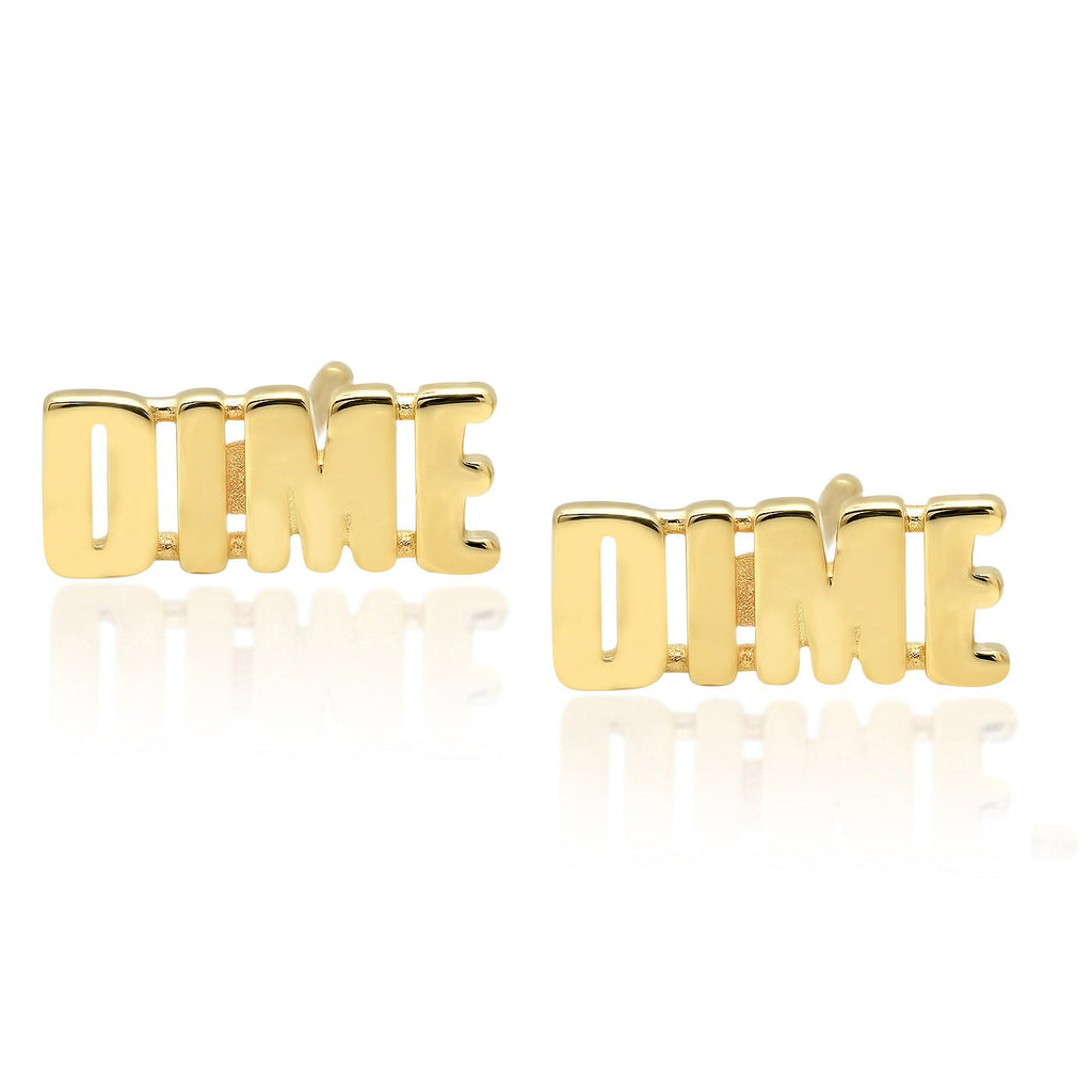 "DIME" STUD EARRING
