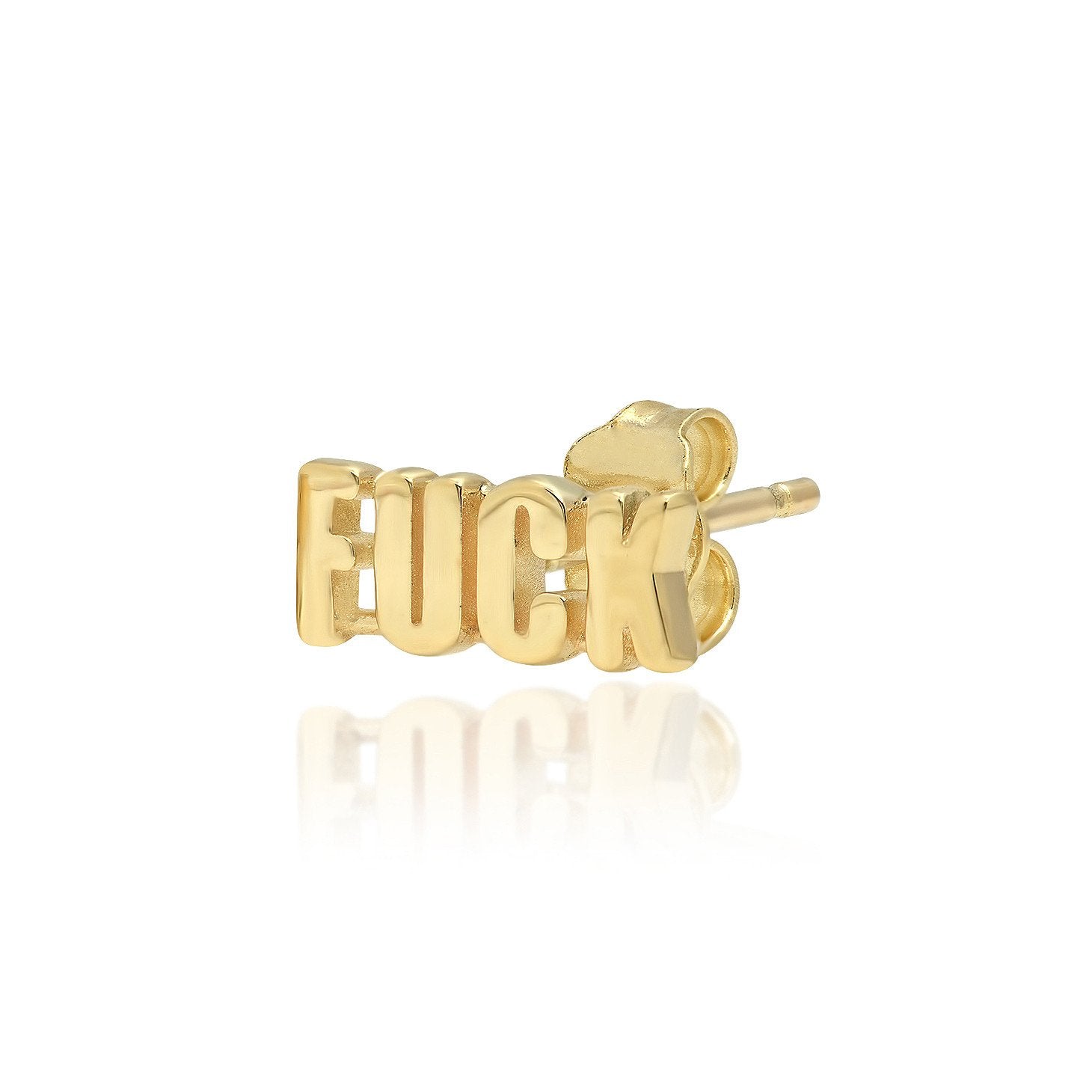 "FUCK" Stud Earrings (single)