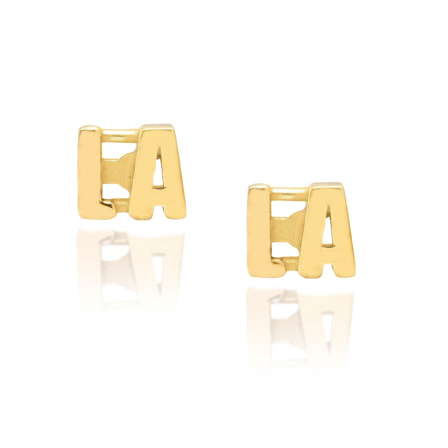 "LA" Stud Earrings (single)