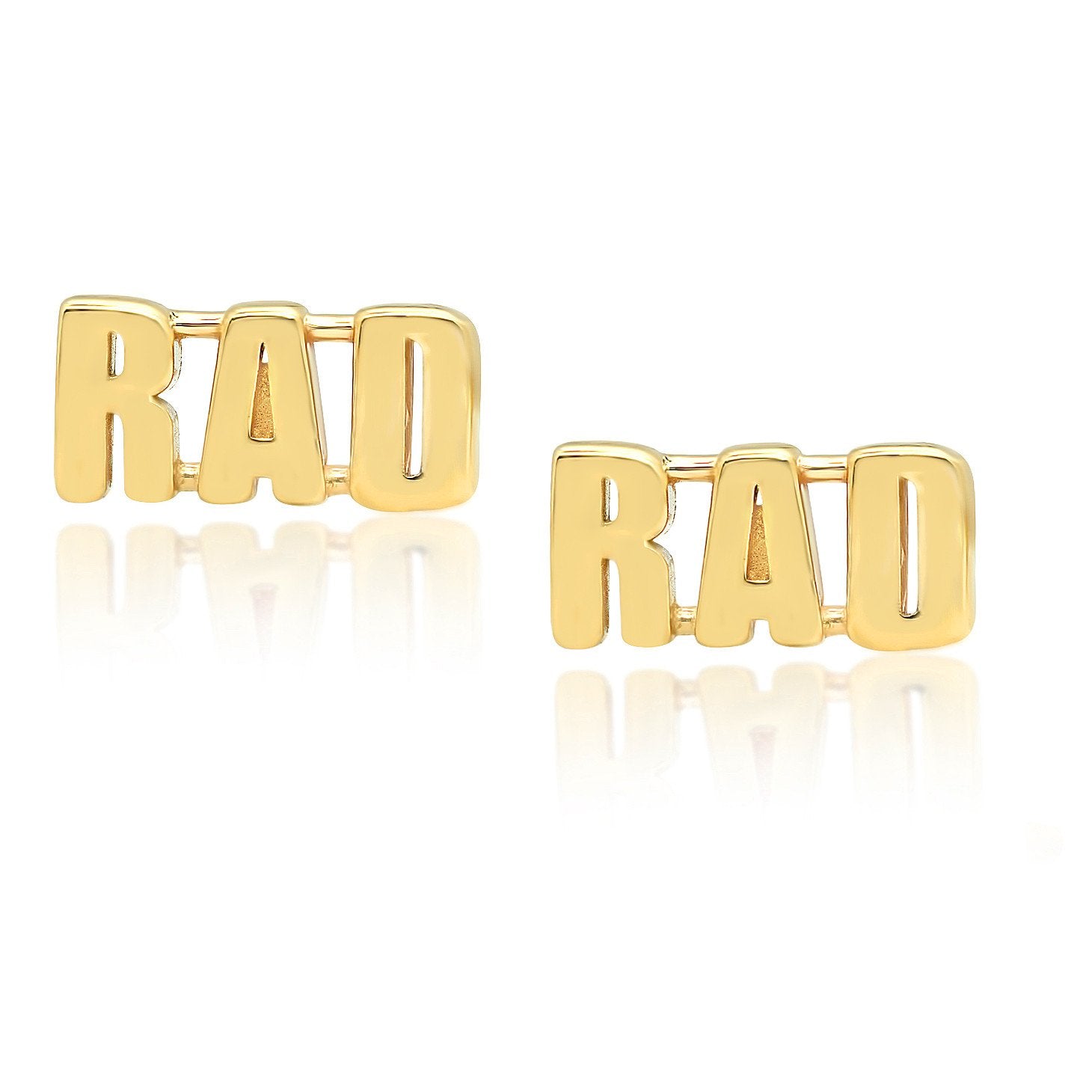 "RAD" Stud Earrings (single)