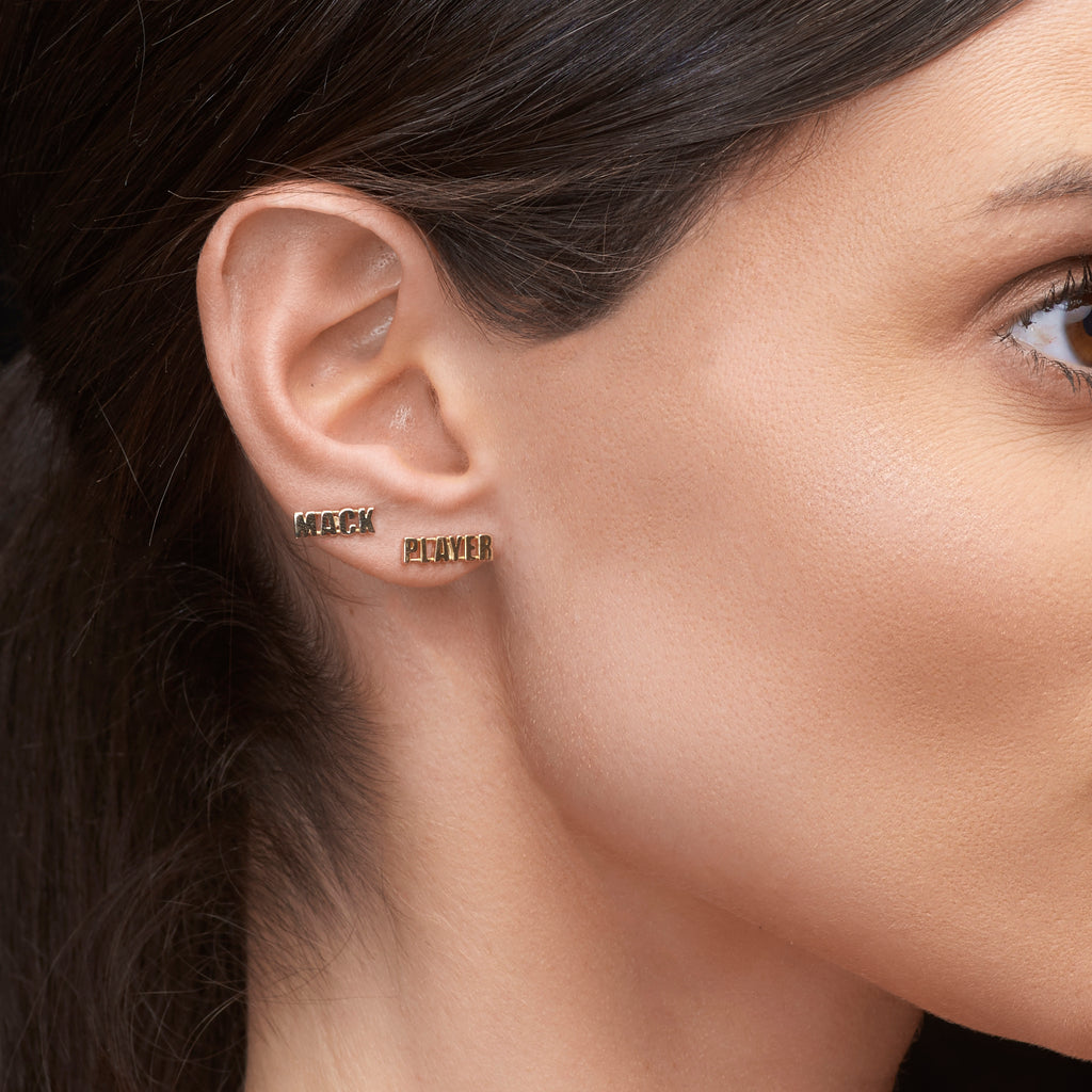 "RAD" STUD EARRING