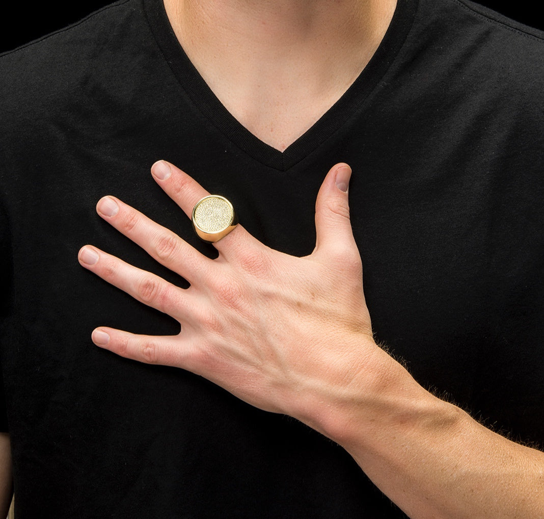 MENS CIRCLE SURFACE RING