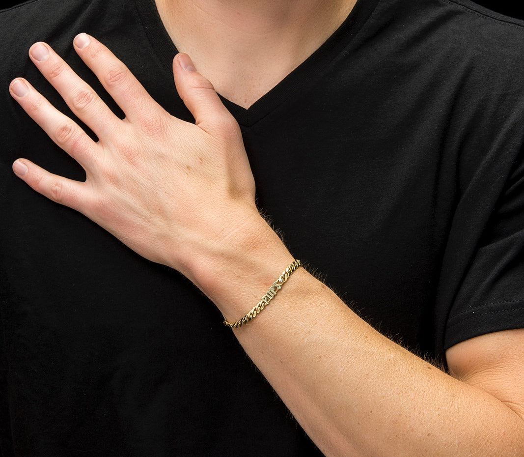 MENS "POPS" CUBAN BRACELET