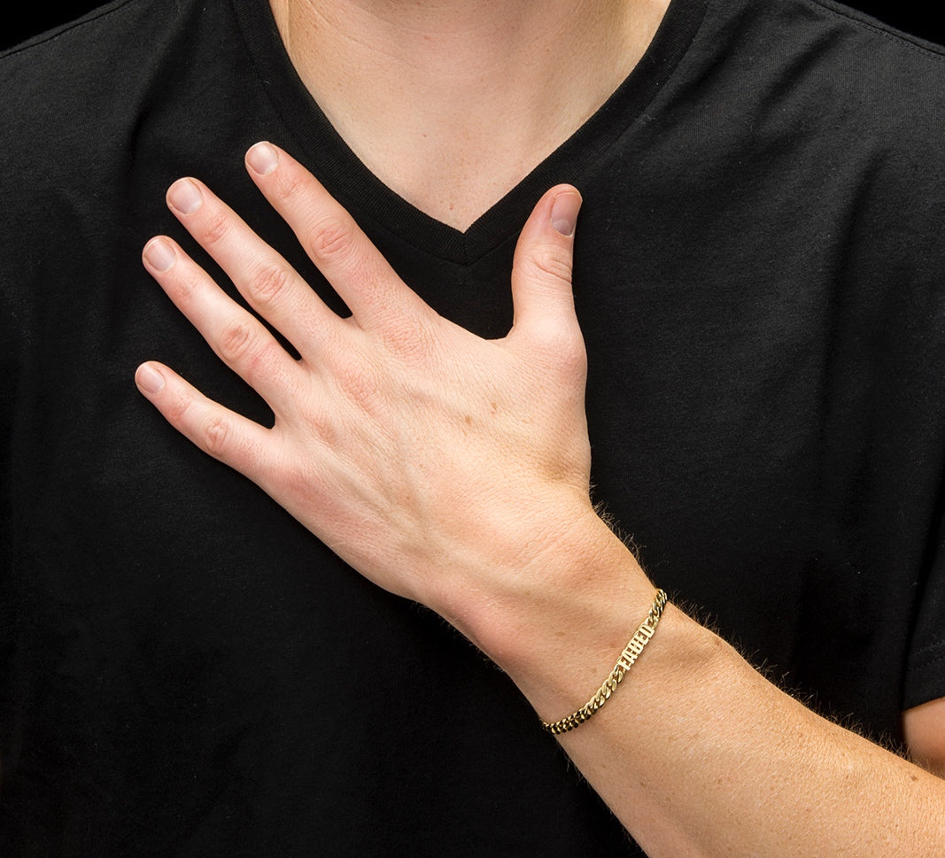 MENS "FADED" CUBAN BRACELET