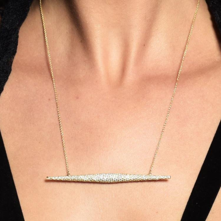 Diamond Torpedo Necklace