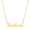 "West Coast" Old English Word Necklace