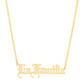 "La Familia" Old English Word Necklace